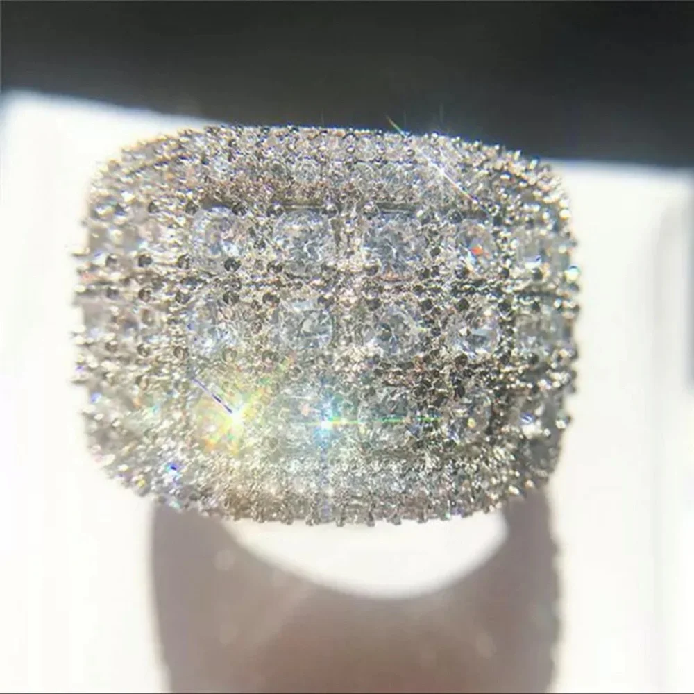 925 Silver Ring for that special Woman for ❤️day! Luxury, quality Cubic Zirconia - Picture 3 of 5